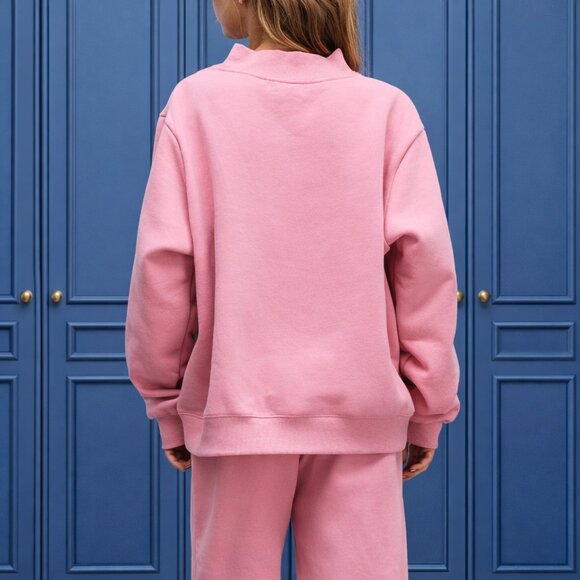 PARKE Valentine's Varsity Mockneck (Blush + Lavender)👕🤍 - Picture 8 of 8